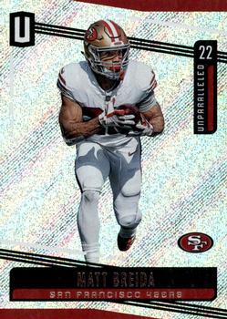 #158 Matt Breida - San Francisco 49ers - 2019 Panini Unparalleled Football