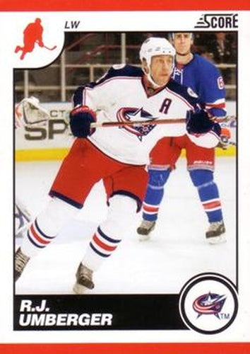 #158 R.J. Umberger - Columbus Blue Jackets - 2010-11 Score Hockey