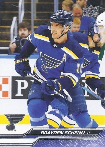 #158 Brayden Schenn - St. Louis Blues - 2023-24 Upper Deck Hockey