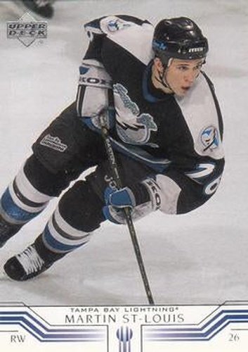 #158 Martin St. Louis - Tampa Bay Lightning - 2001-02 Upper Deck Hockey