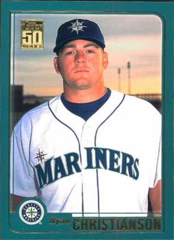 #T158 Ryan Christianson - Seattle Mariners - 2001 Topps Traded & Rookies Baseball