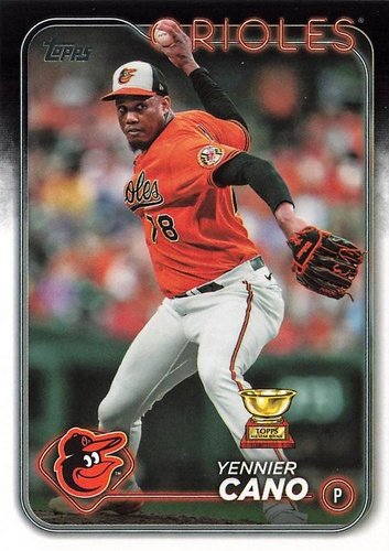 #158 Yennier Cano - Baltimore Orioles - 2024 Topps Baseball