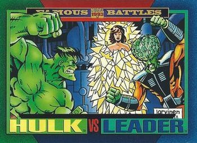 #158 Hulk / Leader - 1993 SkyBox Marvel Universe