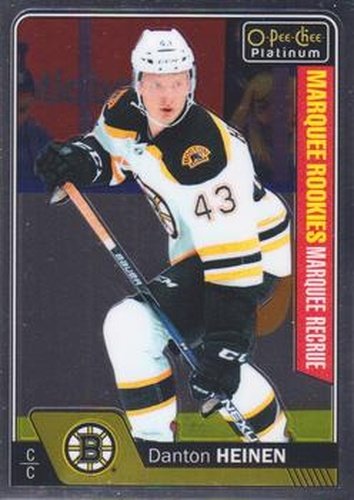 #158 Danton Heinen - Boston Bruins - 2016-17 O-Pee-Chee Platinum Hockey