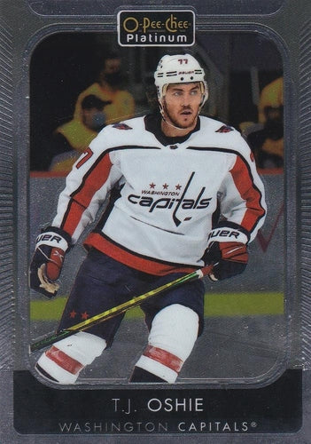 #158 T.J. Oshie - Washington Capitals - 2021-22 O-Pee-Chee Platinum Hockey