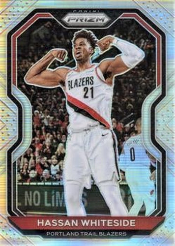 #158 Hassan Whiteside - Portland Trail Blazers - 2020-21 Panini Prizm - Silver Prizms Basketball