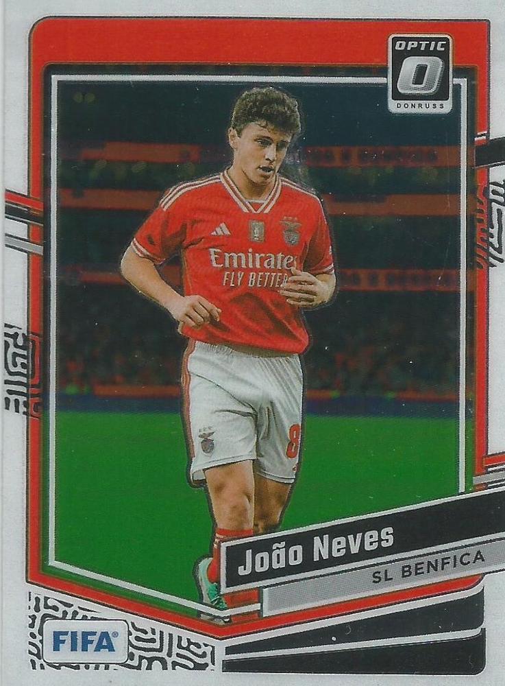 #158 Joao Neves - Benfica - 2023-24 Donruss - Optic Soccer