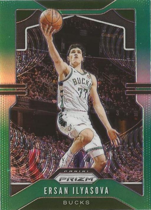 #158 Ersan Ilyasova - Milwaukee Bucks - 2019-20 Panini Prizm - Prizms Green Basketball