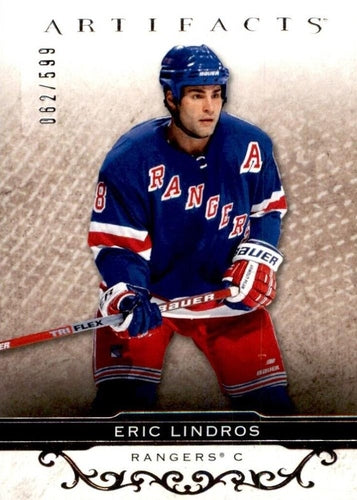 #158 Eric Lindros - New York Rangers - 2021-22 Upper Deck Artifacts Hockey