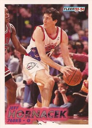 #158 Jeff Hornacek - Philadelphia 76ers - 1993-94 Fleer Basketball