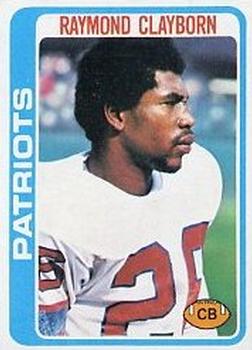 #158 Raymond Clayborn - New England Patriots - 1978 Topps Football
