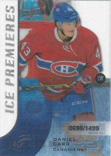 #158 - Daniel Carr - Montreal Canadiens - 2015-16 Upper Deck Ice Hockey