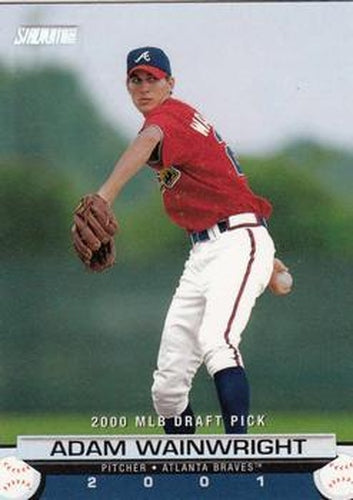 #158 Adam Wainwright - Atlanta Braves - 2001 Stadium Club Baseball
