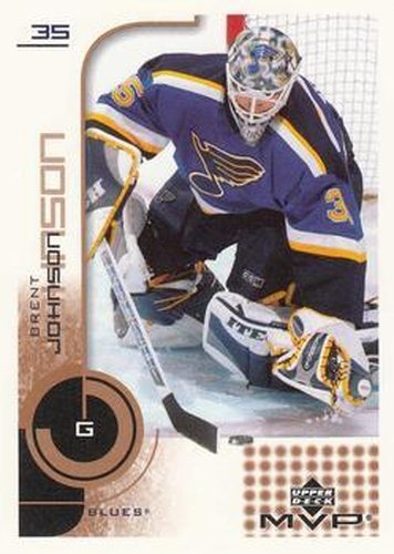 #158 Brent Johnson - St. Louis Blues - 2002-03 Upper Deck MVP Hockey