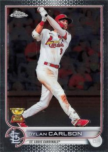 #158 Dylan Carlson - St. Louis Cardinals - 2022 Topps Chrome Baseball