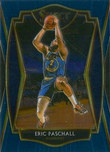 #158 Eric Paschall - Golden State Warriors - 2020-21 Panini Select - Blue Basketball