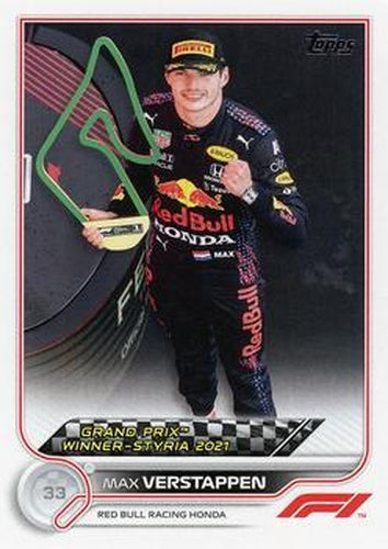 #158 Max Verstappen - Red Bull Racing Honda - 2022 Topps Formula 1 Racing