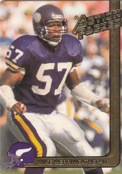 #158 Mike Merriweather - Minnesota Vikings - 1991 Action Packed Football