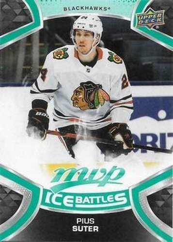 #158 Pius Suter - Chicago Blackhawks - 2021-22 Upper Deck MVP - Ice Battles Hockey