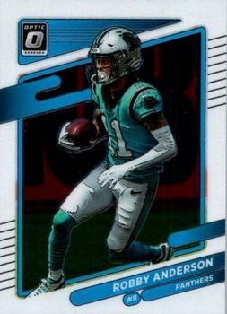 #158 Robby Anderson - Carolina Panthers - 2021 Donruss Optic Football