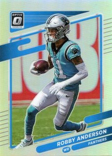 #158 Robby Anderson - Carolina Panthers - 2021 Donruss Optic - Holo Football