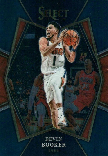 #158 Devin Booker - Phoenix Suns - 2021-22 Panini Select - Blue Basketball