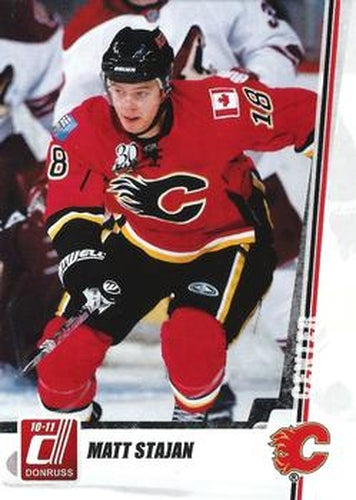 #158 Matt Stajan - Calgary Flames - 2010-11 Donruss Hockey