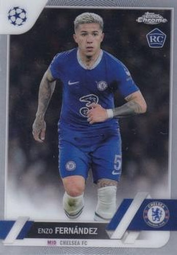 #158 Enzo Fernández - Chelsea FC - 2022-23 Topps Chrome UEFA Club Competitions Soccer