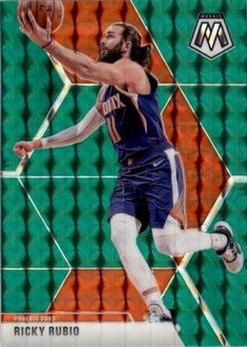 #158 Ricky Rubio - Phoenix Suns - 2019-20 Panini Mosaic - Green Prizm Basketball