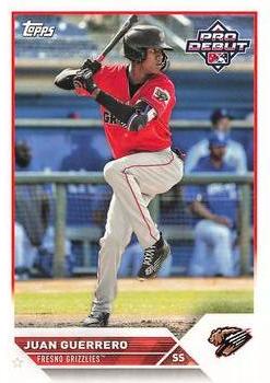 #PD-158 Juan Guerrero - Fresno Grizzlies - 2023 Topps Pro Debut Baseball