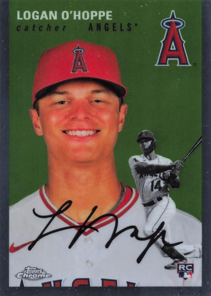 #158 Logan O'Hoppe - Los Angeles Angels - 2023 Topps Chrome Platinum Anniversary Baseball