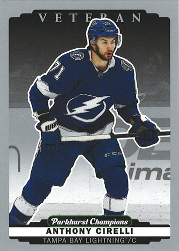 #158 Anthony Cirelli - Tampa Bay Lightning - 2022-23 Parkhurst Champions - Silver Hockey