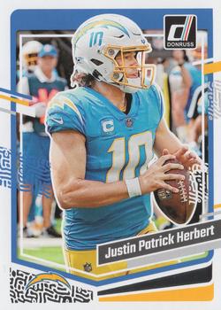 #158b Justin Herbert - Los Angeles Chargers - 2023 Donruss Football