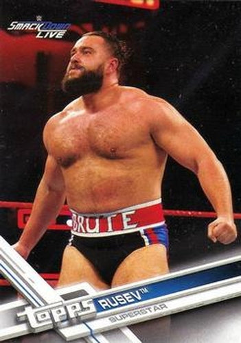#158b Rusev - 2017 Topps WWE Then Now Forever Wrestling