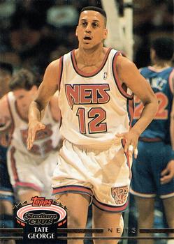 #159 Tate George - New Jersey Nets - 1992-93 Stadium Club Basketball