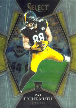 #159 Pat Freiermuth - Pittsburgh Steelers - 2021 Panini Select - Black and Gold Prizm Die Cut Football