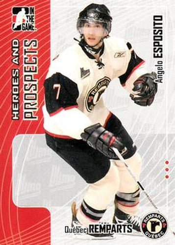 #159 Angelo Esposito - Quebec Remparts - 2005-06 In The Game Heroes and Prospects Hockey