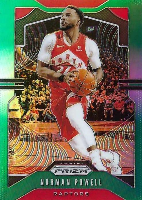 #159 Norman Powell - Toronto Raptors - 2019-20 Panini Prizm - Prizms Green Basketball
