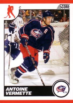 #159 Antoine Vermette - Columbus Blue Jackets - 2010-11 Score Hockey
