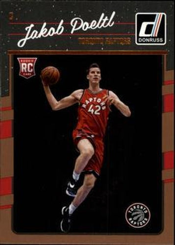 #159 Jakob Poeltl - Toronto Raptors - 2016-17 Donruss Basketball