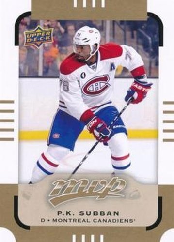 #159 P.K. Subban - Montreal Canadiens - 2015-16 Upper Deck MVP Hockey