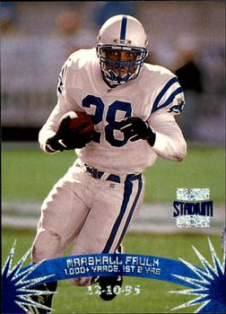 #159 Marshall Faulk - Indianapolis Colts - 1996 Stadium Club Football