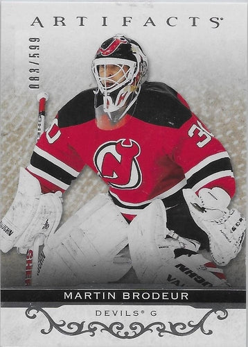 #159 Martin Brodeur - New Jersey Devils - 2021-22 Upper Deck Artifacts Hockey