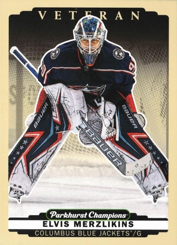#159 Elvis Merzlikins - Columbus Blue Jackets - 2022-23 Parkhurst Champions Hockey