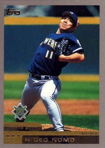 #159 Hideo Nomo - Milwaukee Brewers - 2000 Topps Baseball