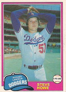 #159 Steve Howe - Los Angeles Dodgers - 1981 O-Pee-Chee - Gray Back Baseball