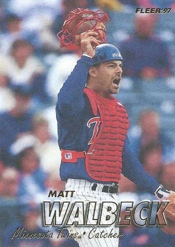 #159 Matt Walbeck - Minnesota Twins - 1997 Fleer Baseball