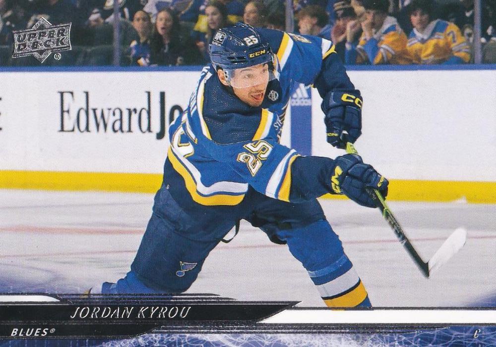 #159 Jordan Kyrou - St. Louis Blues - 2024-25 Upper Deck Hockey