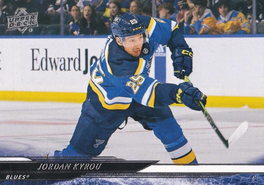 #159 Jordan Kyrou - St. Louis Blues - 2024-25 Upper Deck Hockey