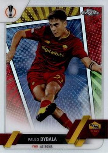 #159b Paulo Dybala - Roma - 2022-23 Topps Chrome UEFA Club Competitions Soccer